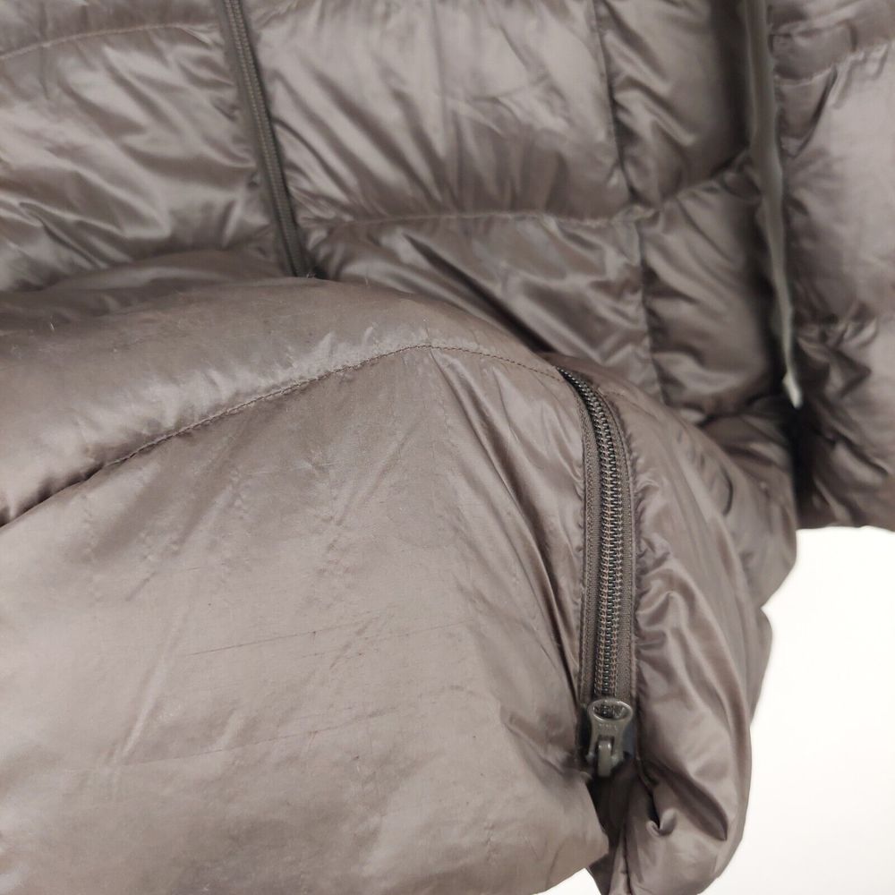 Uniqlo Dark Brown Ultra Light Down Jacket Coat Size Small Approx UK 8 - Picture 10 of 16